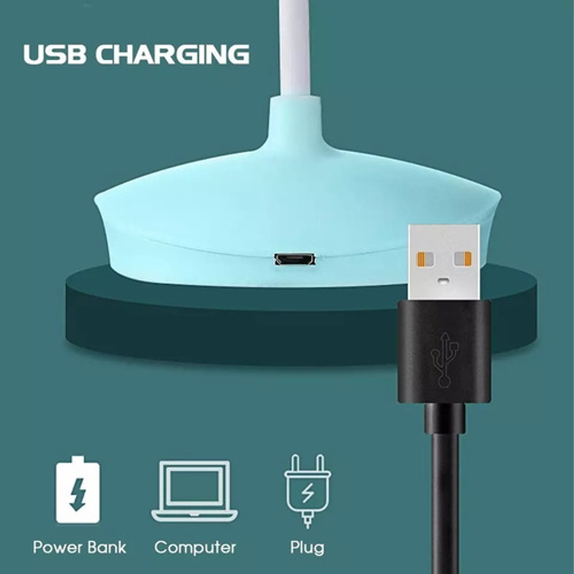 Lámpara Escritorio Led Mesa Usb Lectura/waoscl 13