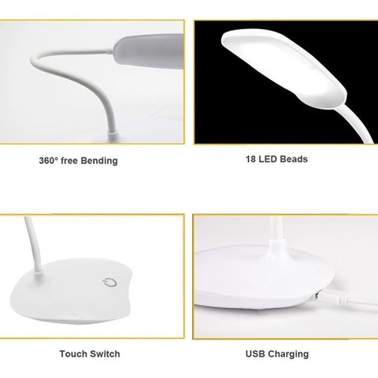 Lámpara Escritorio Led Mesa Usb Lectura/waoscl 15