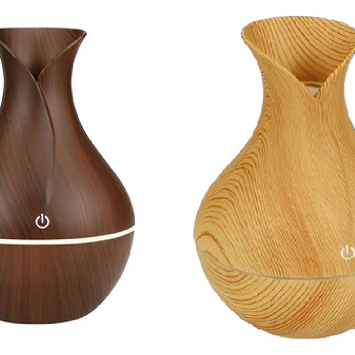 Humidificador Aire Difusor Madera Luz Color 2