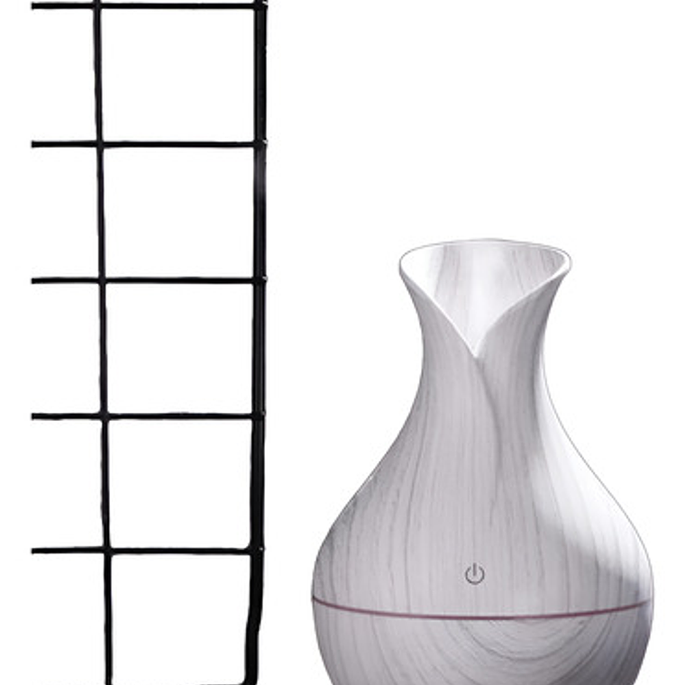 Humidificador Aire Difusor Madera Luz Color 3