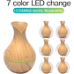 Humidificador Aire Difusor Madera Luz Color - Miniatura 5
