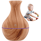 Humidificador Aire Difusor Madera Luz Color - Miniatura 7