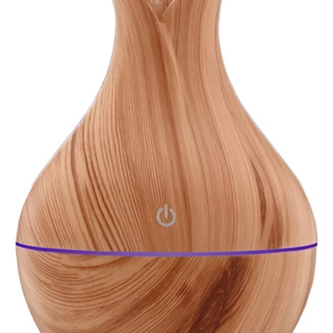 Humidificador Aire Difusor Madera Luz Color 10