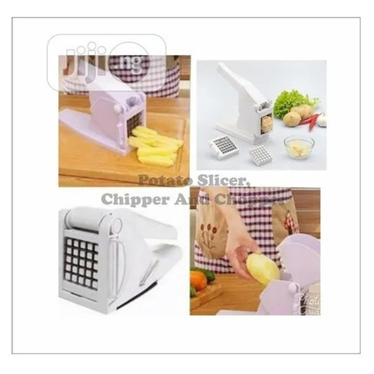 Cortador Picador De Papas Fritas Rebanador Verduras Maquina 5