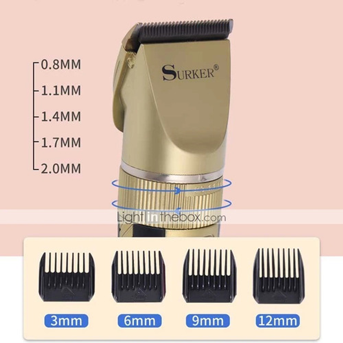 Máquina Inalámbrica Cortadora Pelo Mascotas Profesional 3