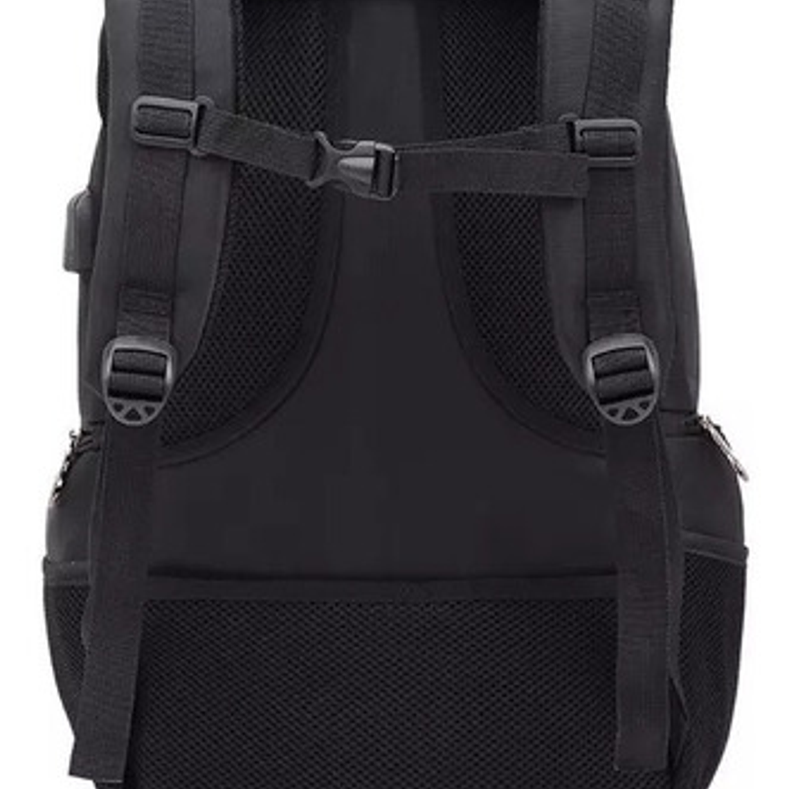 Bolso Mochila Antirrobo Candado Seguridad Viajes Negro 11