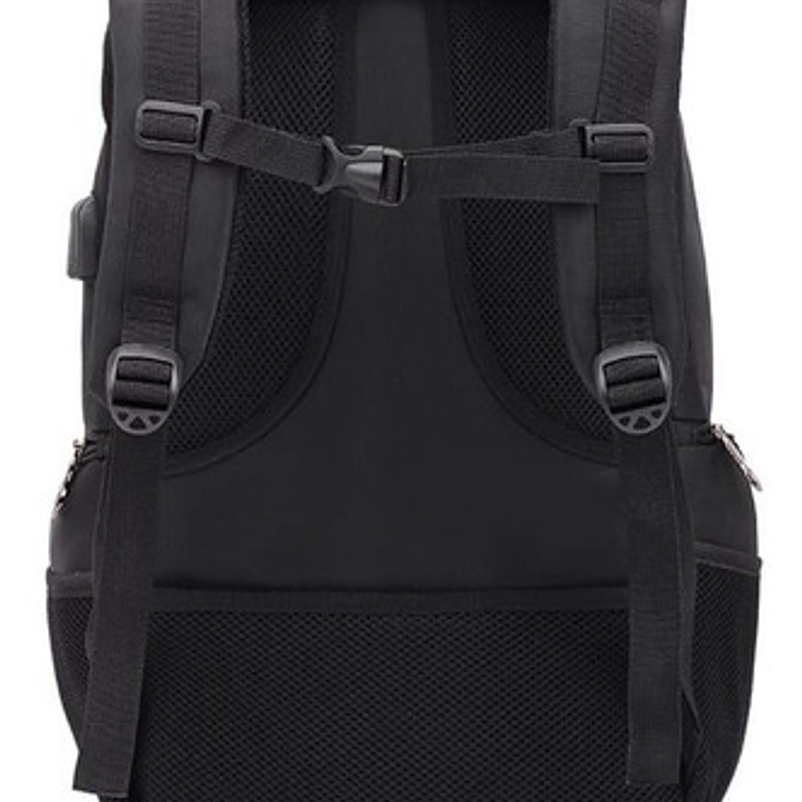 Bolso Mochila Antirrobo Candado Seguridad Viajes Negro 19