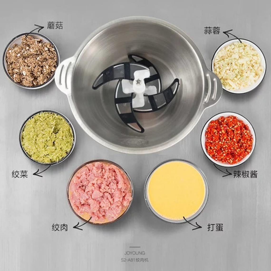 Procesador De Alimentos Universal Food King Picatodo Moledora Verde Lima 5