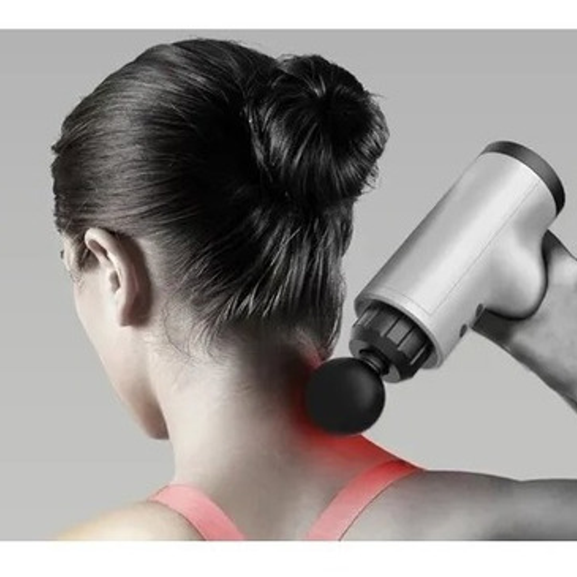 Masajeador Pistola Masaje Muscular 4 Accesorios/ Waoschile 3