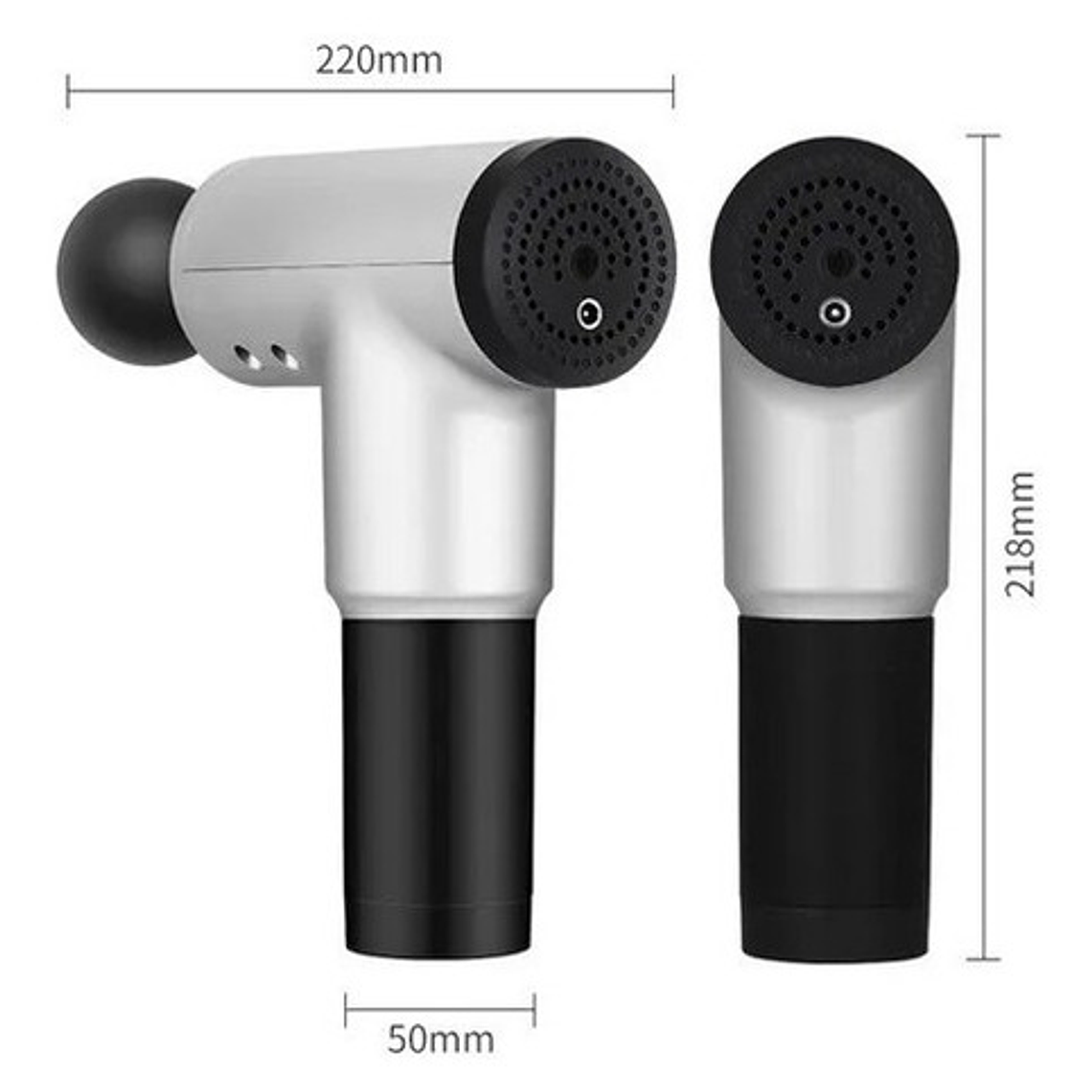 Masajeador Pistola Masaje Muscular 4 Accesorios/ Waoschile 6