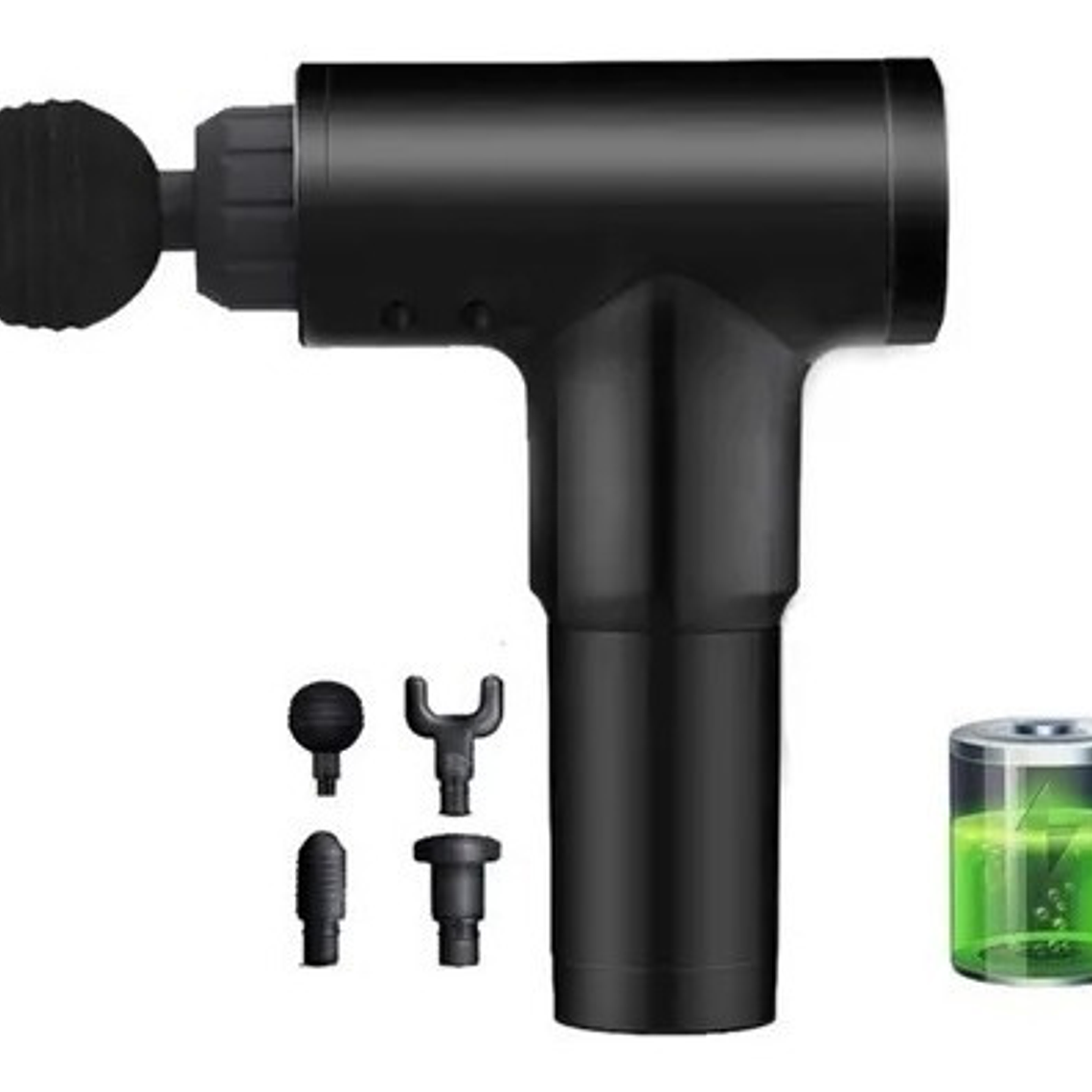 Masajeador Pistola Masaje Muscular 4 Accesorios/ Waoschile 7