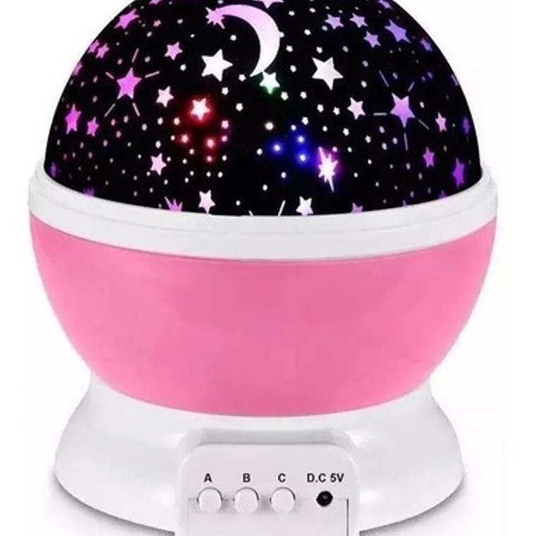 Luz Proyectora De Estrells Recargable Star Master Cuco Color Morado 1