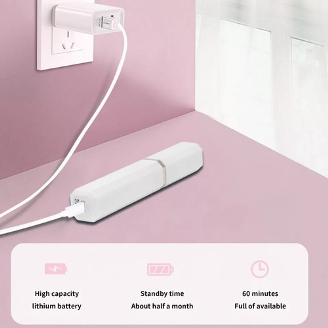 Encrespador Rizador De Pestañas Eléctrico Recargable Usb 3