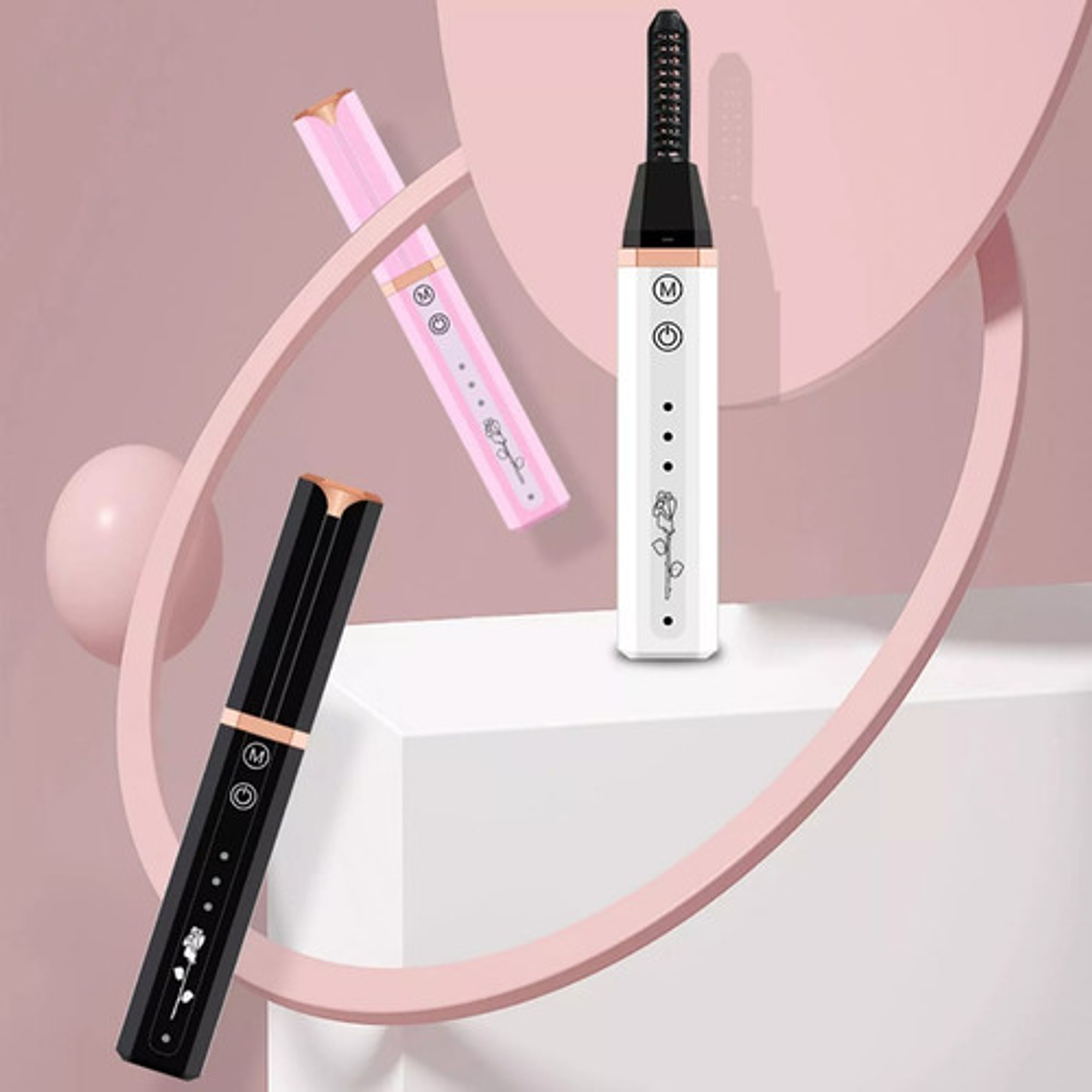 Encrespador Rizador De Pestañas Eléctrico Recargable Usb 10