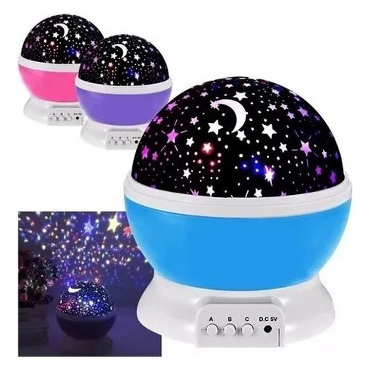 Lámpara Niños  Noche Espantacucos Proyector Estrellas/waoscl 4