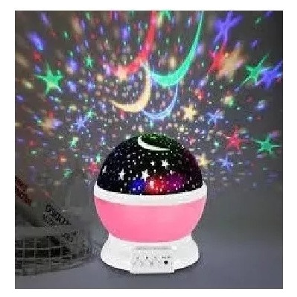 Lámpara Niños  Noche Espantacucos Proyector Estrellas/waoscl 5