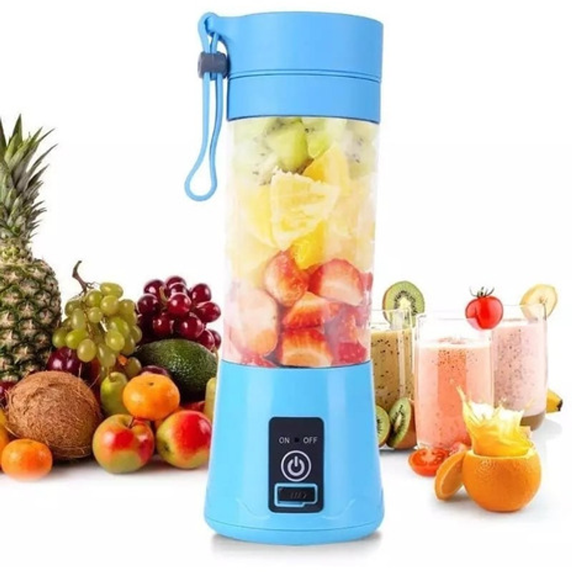 Batidora Licuadora Juguera Portatil Usb Recargable Batidos 3