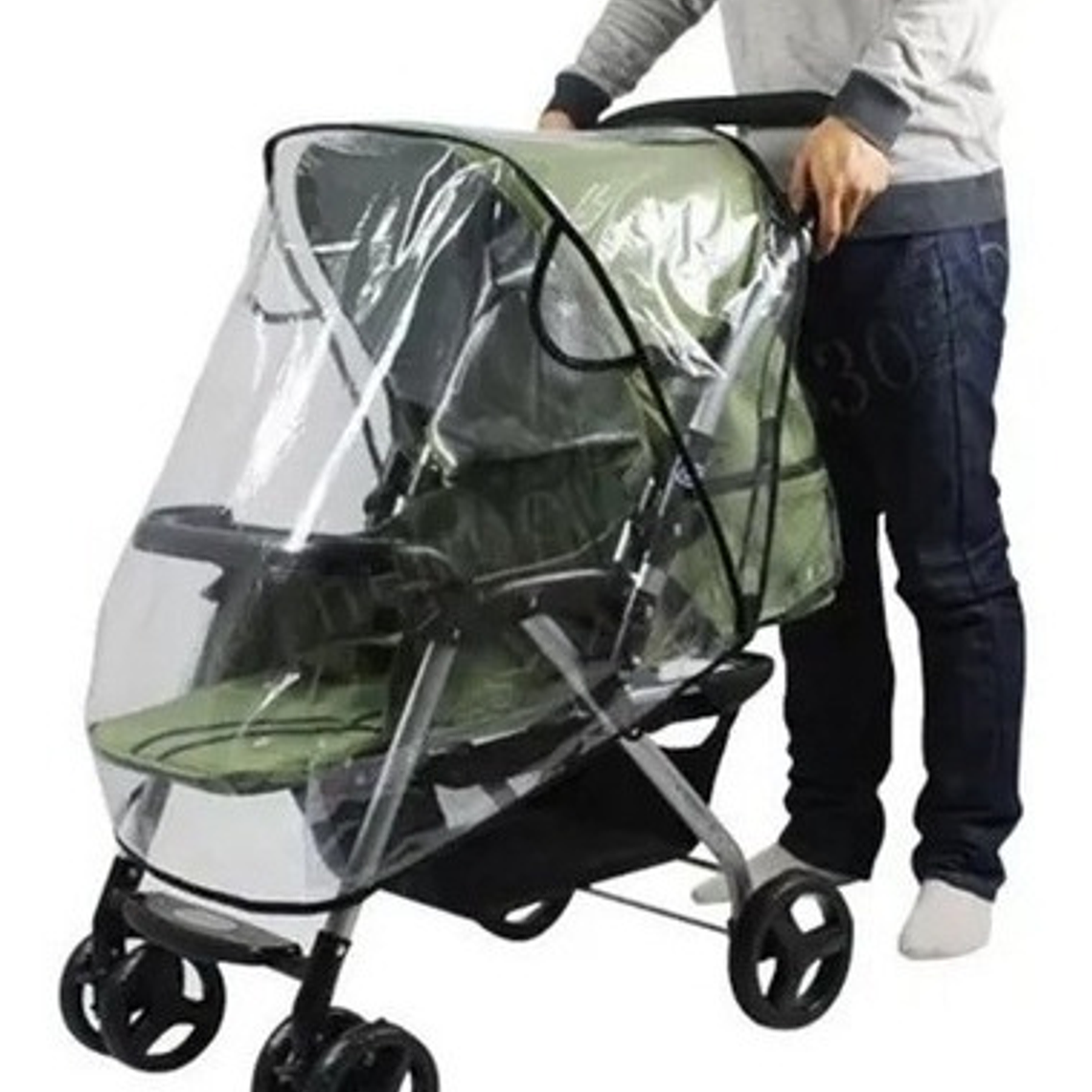 Cobertor Funda Cubre Coche Bebe Transparente Universal 1