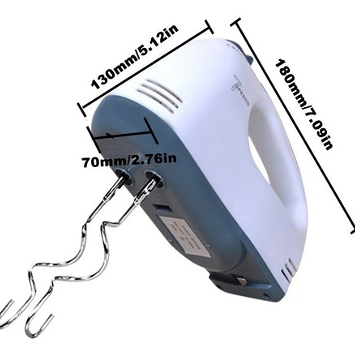 Batidora De Mano Sokany 133 7 Velocidades 180w Blanca Blanco 3