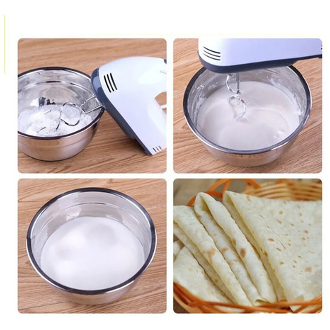 Batidora De Mano Sokany 133 7 Velocidades 180w Blanca Blanco 4