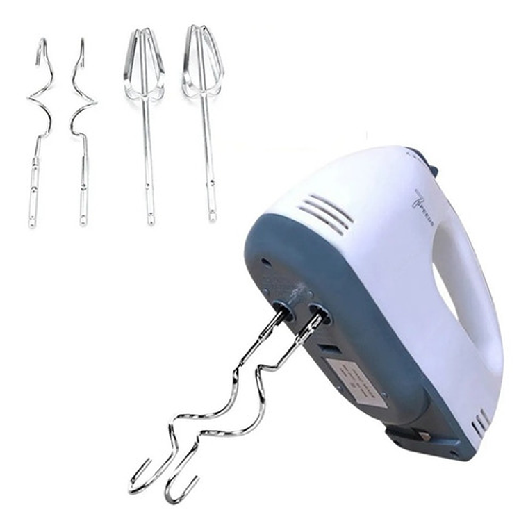 Batidora De Mano Sokany 133 7 Velocidades 180w Blanca Blanco 5