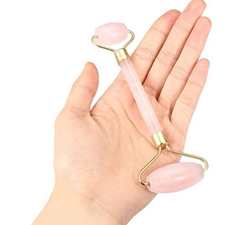 Rodillo Masajeador Facial Manual Piedra Relajación Tonicidad 4