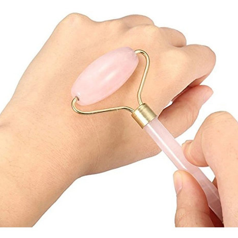 Rodillo Masajeador Facial Manual Piedra Relajación Tonicidad 5