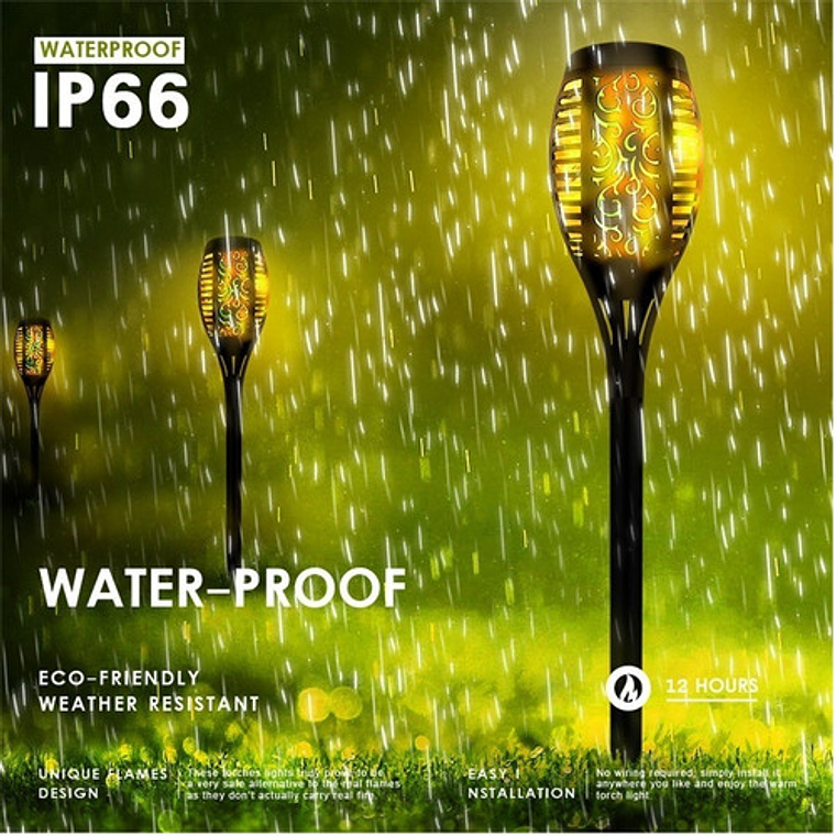  Antorchas Estaca Luz Solar Lampara Led Oferta/ Waoscl 7