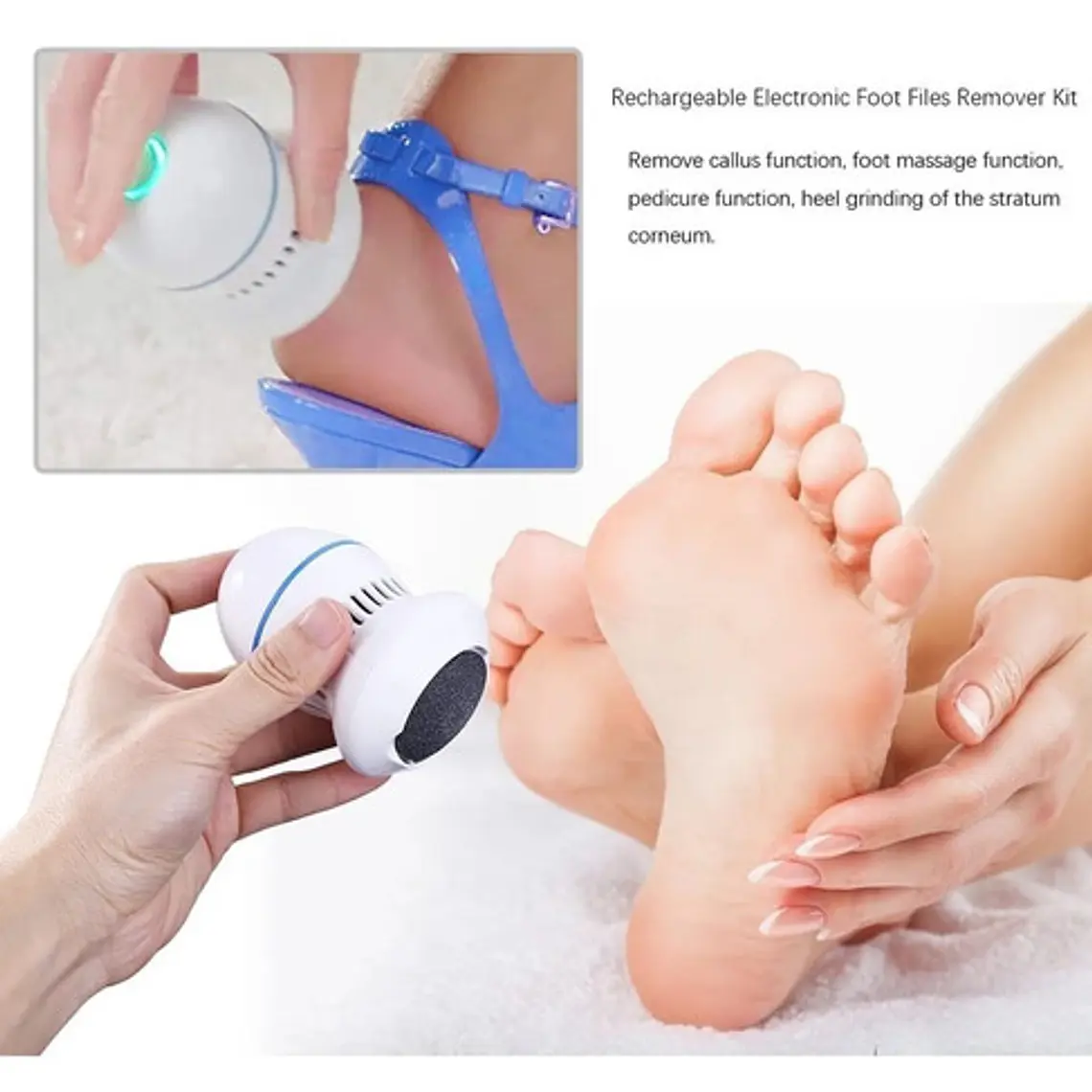 Exfoliador Removedor De Callos Pies Limpieza Pedicure   8