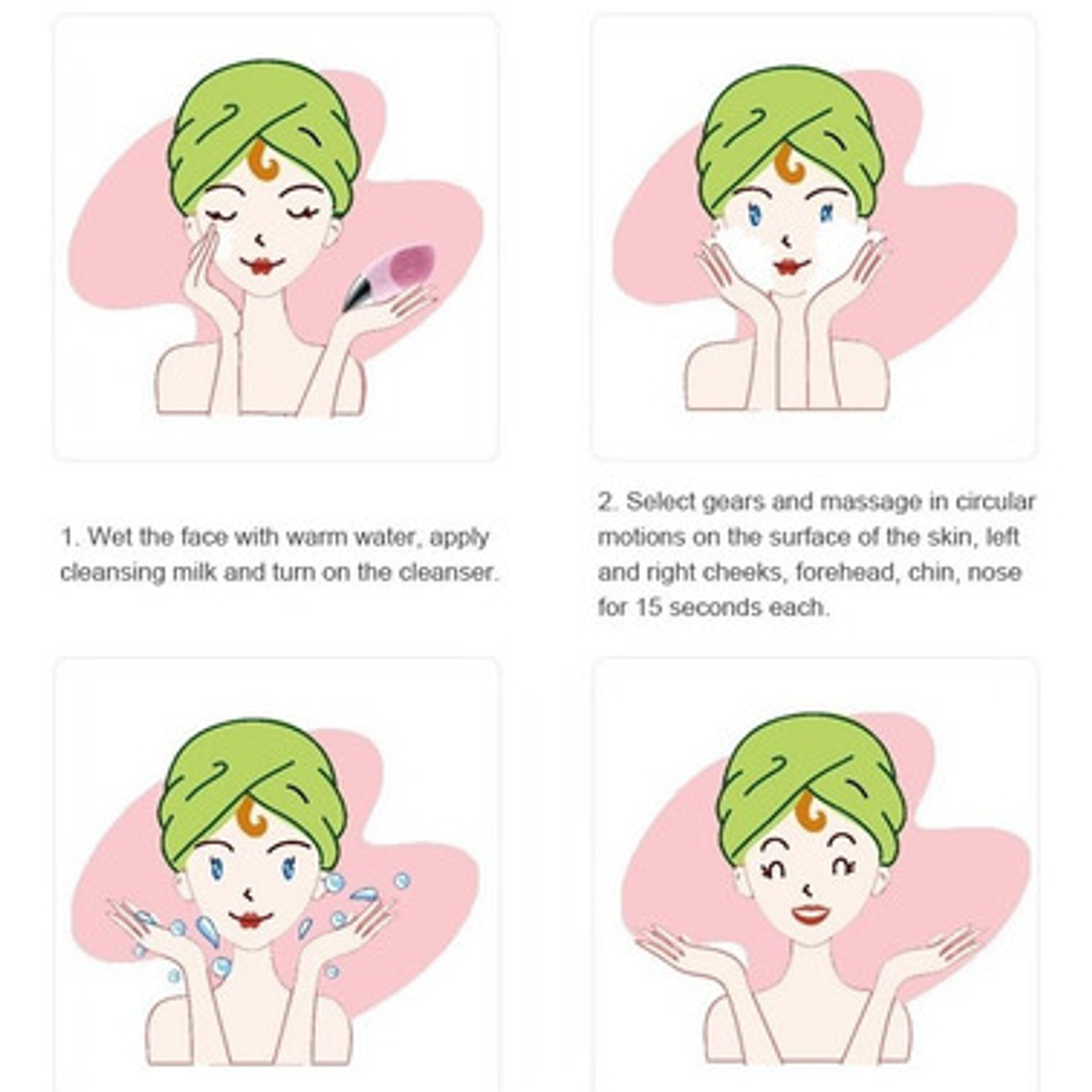 Limpiador Facial Eléctrico Masajeador Exfoliante / Waoscl 6