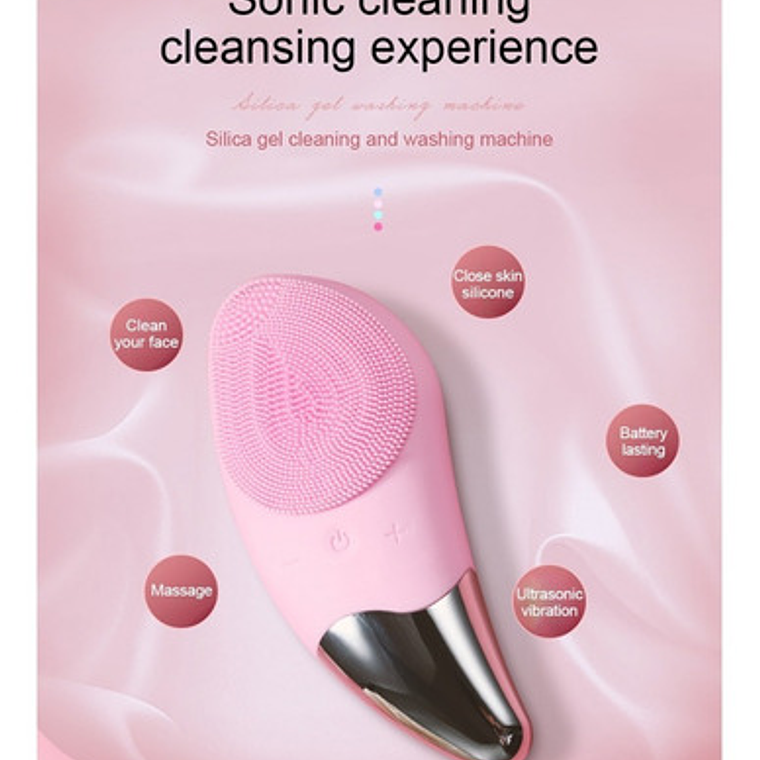 Limpiador Facial Eléctrico Masajeador Exfoliante / Waoscl 8