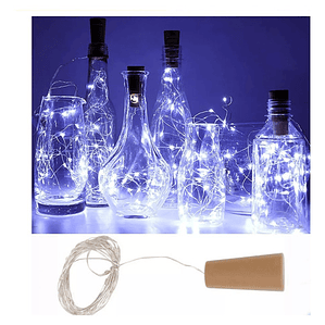 Pack 6 Luces Hada Alambre 1 Mts Corcho Micro Led