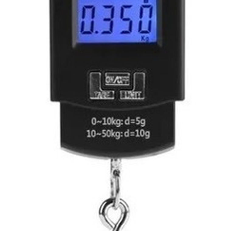 Pesa Digital Portatil Equipaje Maleta Romana Frutas 50 Kilos 1