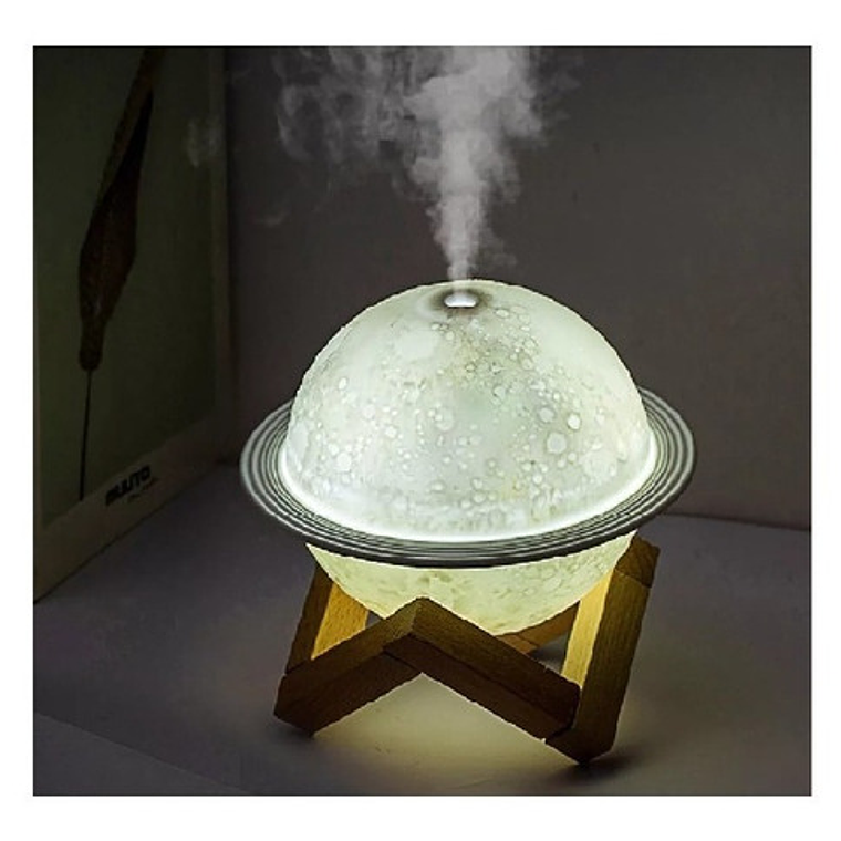 Humidificador Aire Difusor Lámpara Saturno 3 Colores 8