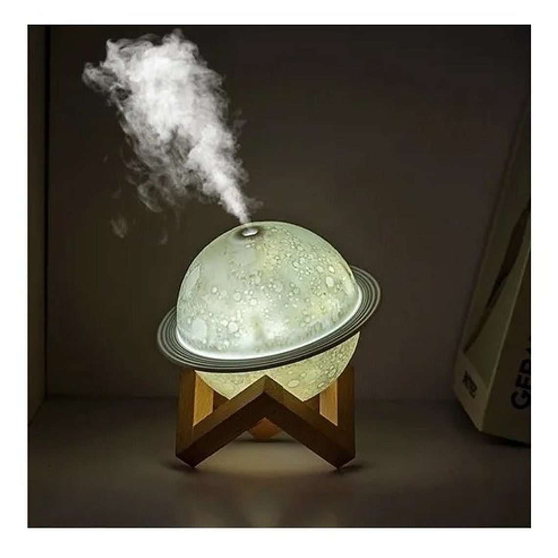 Humidificador Aire Difusor Lámpara Saturno 3 Colores 9