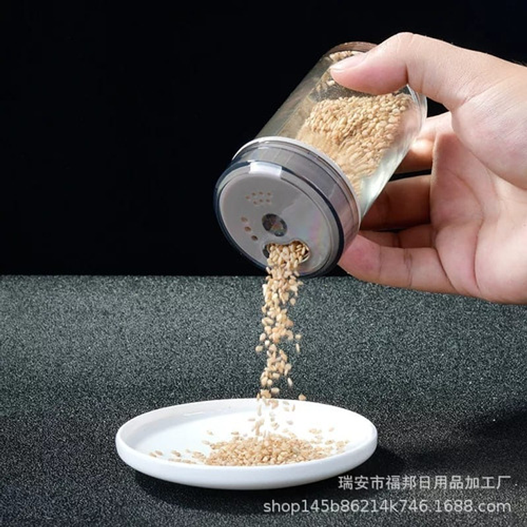 Set 6 Especieros Elegante Vidrio Cocina Giratorio 360  6