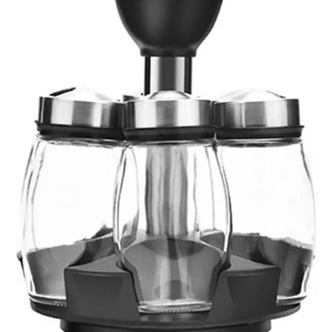 Set 6 Especieros Elegante Vidrio Cocina Giratorio 360  11