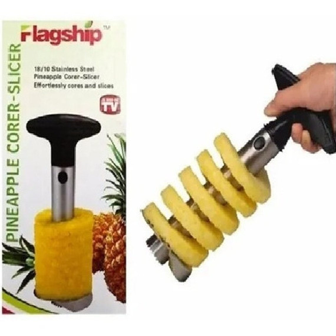 Cortador Pelador De Piña Flagship  Extrae Rebana /waos 8