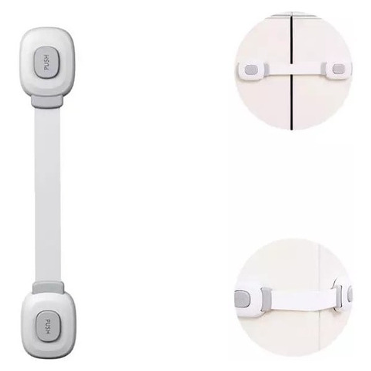 Seguro Traba Puertas Armario Ventana 21cm Bebes Seguridad 1