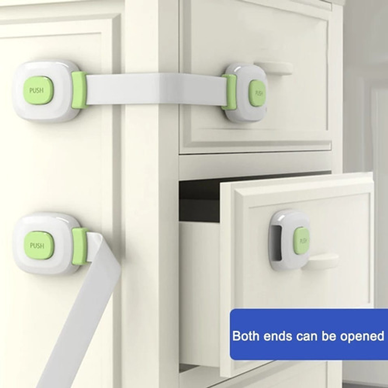 Seguro Traba Puertas Armario Ventana 21cm Bebes Seguridad 7