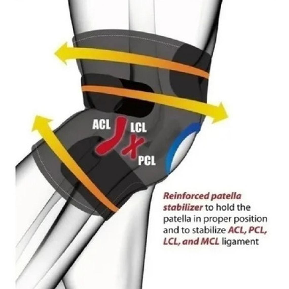 Rodillera Estabilizador De Rótula Ajustable Deroyal 4
