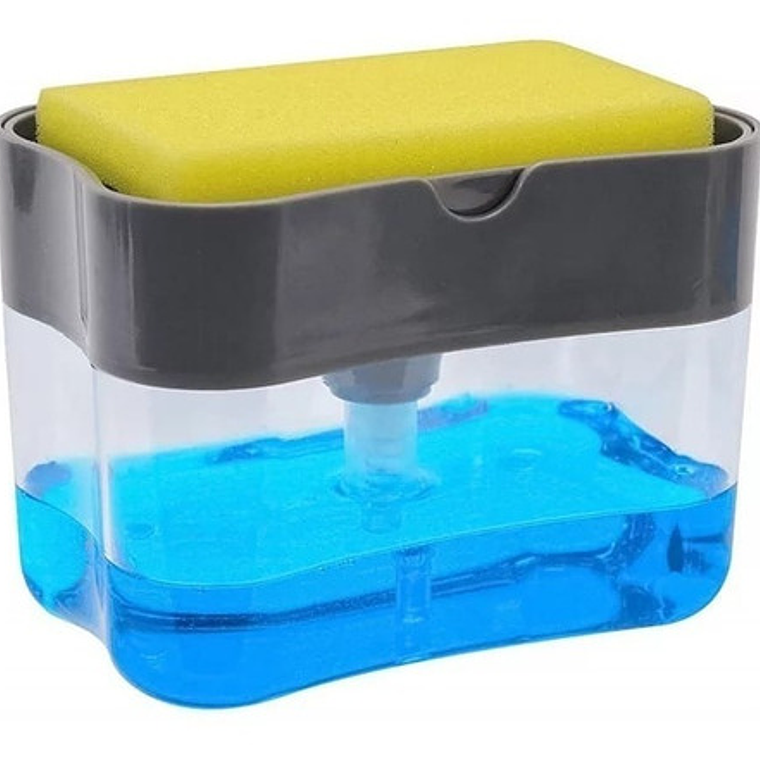 Dispensador Manual Jabón Líquido Cocina Importadora Waos Color Gris 300 Ml 2