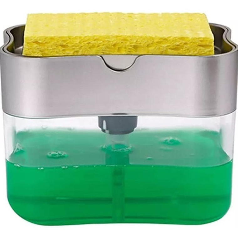 Dispensador Manual Jabón Líquido Cocina Importadora Waos Color Gris 300 Ml 7