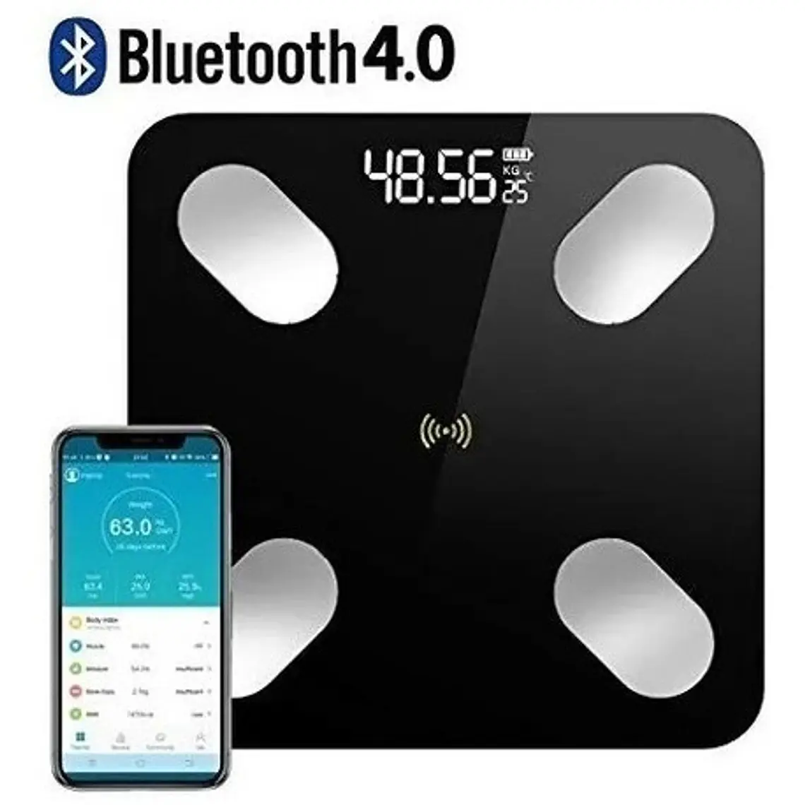 Pesa Baño Bluetooth Inteligente color  2