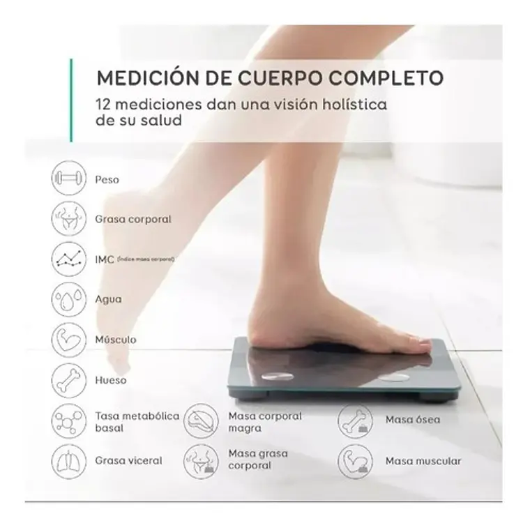 Pesa Baño Bluetooth Inteligente color  10