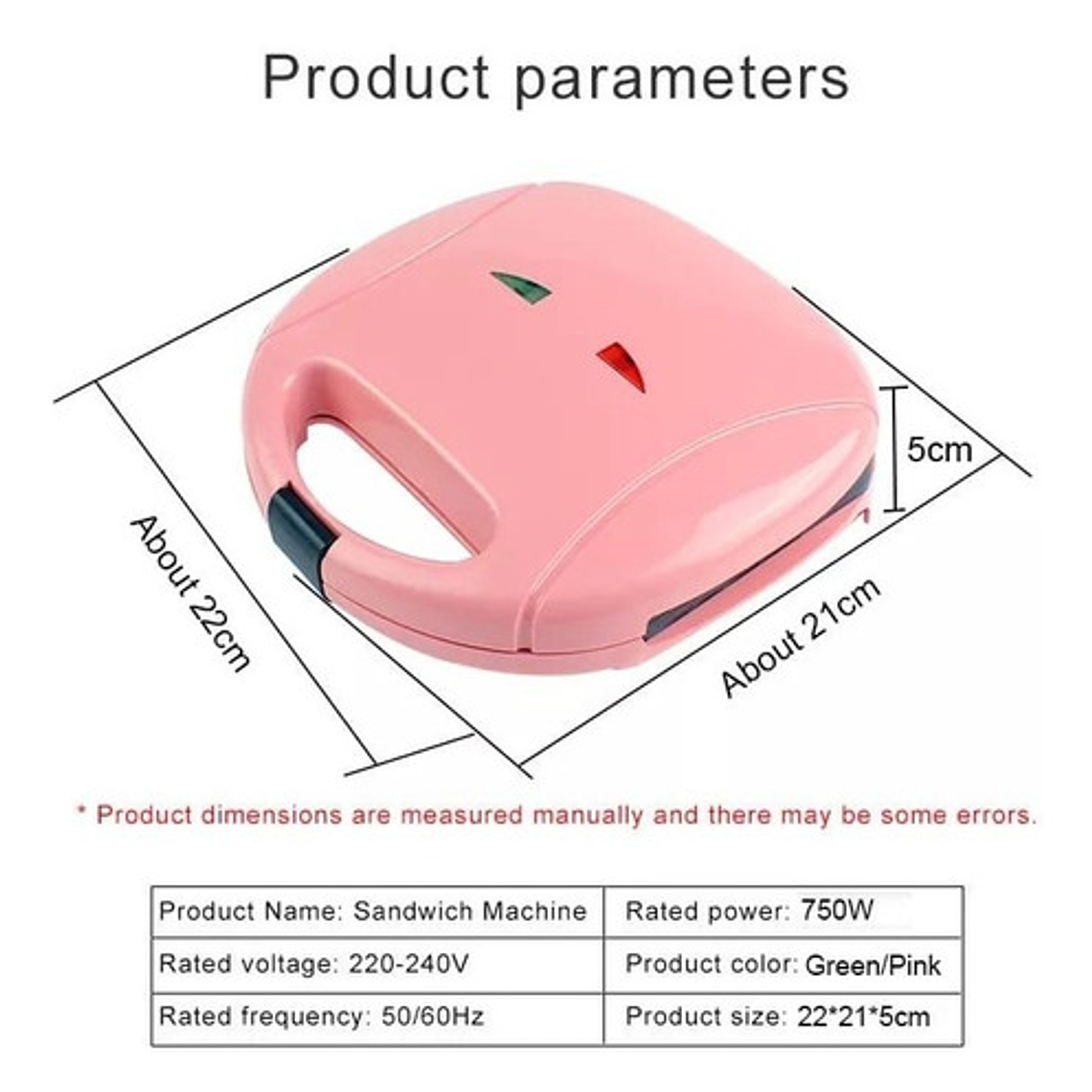 Sandwichera Tostadora Grill Para Panes Carnes  9