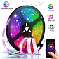 Tira Led Rgb Bluetooth Led Mood Usb 2m Ip54 Controlador Color - Miniatura 2