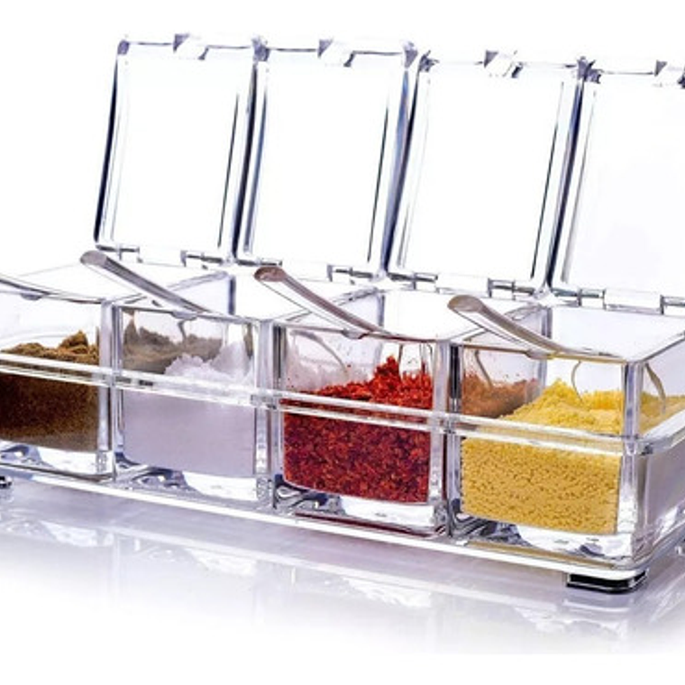 Especieros Frascos Condimentos Cocina/ Smart Business Color Transparente 1
