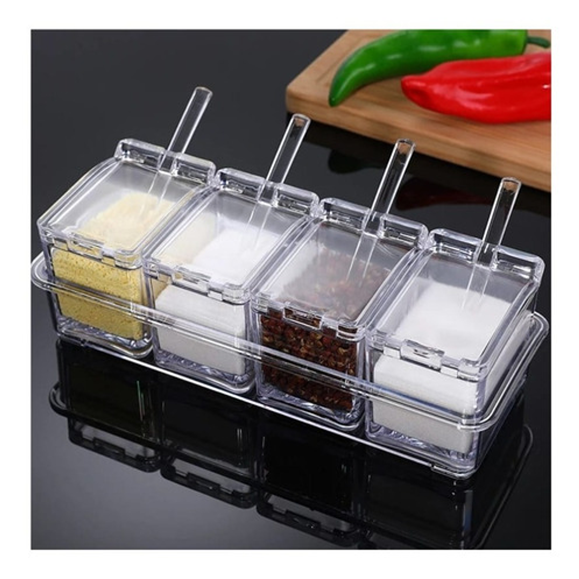 Especieros Frascos Condimentos Cocina/ Smart Business Color Transparente 2
