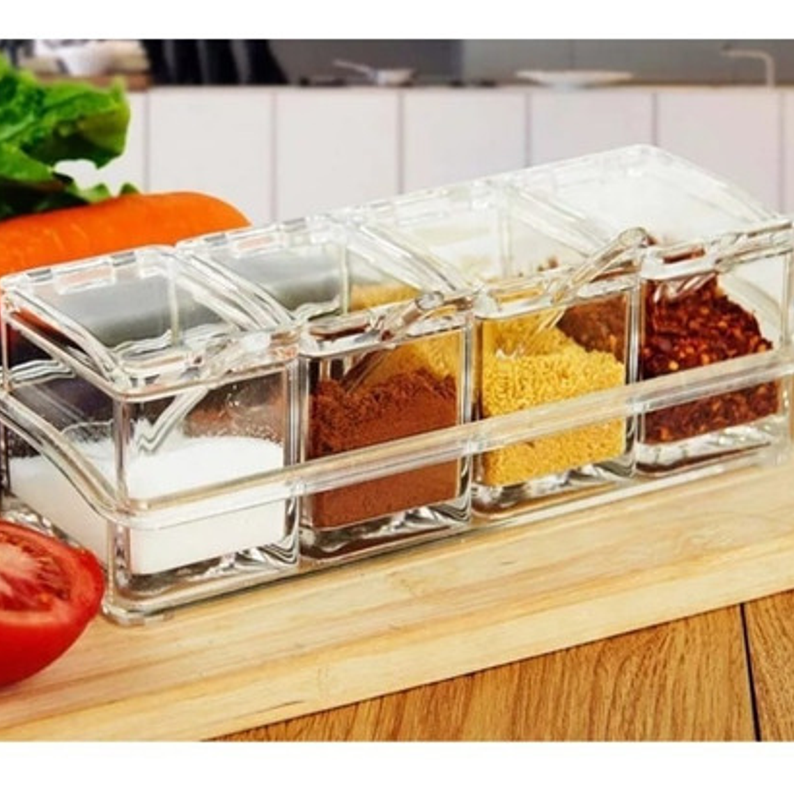 Especieros Frascos Condimentos Cocina/ Smart Business Color Transparente 6